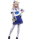 [milky time] ウィッグ付き 原神 バーバラ コスプレ 半袖 制服 ハロウィン セーラー服