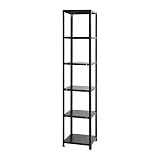 スチールラックのキタジマ スマートラック NSTR-727 幅45×奥行45×高さ210cm 6段 ブラック 40kg/段