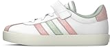 [アディダス] スニーカー キッズ VL コート 3.0 EL1 C 男の子 女の子 17~21.5cm フットウェアホワイト/サンディーピンクメタリック/リネングリーンメタ 21.0 cm