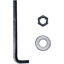 Amazon.co.jp: コンドーテック L型アンカーボルト M12×250 生地 ナット  