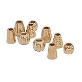 MYmama メタル ループエンド 10個入 エンドパーツ 金具 (ミックス, ゴールド)