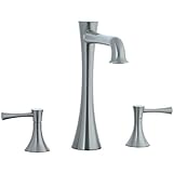 Cifial 245.650.620 Brookhaven Three Piece Tall Roman Tub Filler Trim; Satin Nickel [並行輸入品]