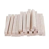Tachiuwa 約300個 木の棒 アイススティック棒 丸棒 バルサ材 ウッドスティック 全3サイズ - 50x5x5mm