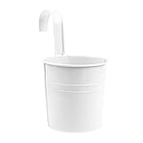 Gespout 花瓶 金属 白 花器 一輪挿し ホルダーコンテナ フック 収納 円筒形 シンプル 装飾用品 ドライ花瓶 観葉植物 花入 水耕栽培用 おしゃれ 植木鉢 園芸植物 室内装飾 人気