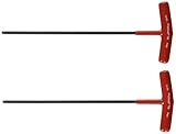 Bondhus 75160 4mm ProHold Tip Ball End Graduated Length T-Handle with ProGuard Finish 220mm 2 Piece 