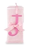Mud Pie Cotton Receiving Blanket, J by Mud Pie [並行輸入品]