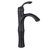 Eyekepper Oil Rubbed Bronze Tall Single Handle Lever Bathroom Sink Vessel Faucet [並行輸入品]