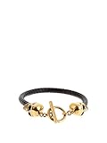 ALEXANDER MCQUEEN Skull and twisted-leather bra...