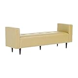 arne ベンチ ソファ 背もたれ無し ベンチチェアー 長椅子 イス 肘付き 腰掛け ダイニング リビング 合皮レザー Baggy DA 2×6 アイボリー