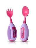Kidsme Toddler Fork and Spoon Set (Lavender) by Kidsme [並行輸入品]