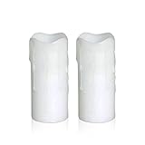 電池式(2aa) Dripping Flameless LED Votive Candles (Pack of 2 ) 1.75 * 4