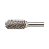TRUSCO 超硬バー 先丸円筒型 Φ9.5X刃長19X軸6 ロング シングル TB2C095SL150