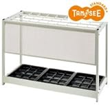 TANOSEE 傘立て(折りたたみタイプ) 36本用 ホワイト 1台