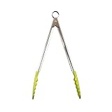 【数量限定】クイジプロ シリコン・ロッキング・トング（中） 30cm 12インチ　アップルグリーン