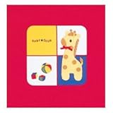 【お子様の誕生記念に刺繍アルバムを作成致します/ア-LB-532-R】フエルアルバム ベビークラブ レッド Lサイズ