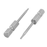 uxcell 6.3 mm六角シャンク 1.5 mm 先端磁気 スクリュードライバーインサート インサートビット 10個入り