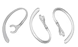 Sound Wave【 360°回転 直径5mm-5.5mmに適用 】 5mm 3本入 しっかりフィットする ブルートゥース用 イヤーフック 5mm 透明 For ブルートゥースヘッドセット用 Bluetooth イヤホン PLANTRONICS プラントロニクス サムソン等対応 落ち防止(ｽﾘﾑ5mm 3本, ｸﾘｱ)