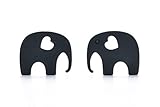 Consider It Maid Baby/Toddler Silicone Teething Necklace - Black - The Elephant Teether Toy Collecti