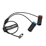 Alvin's Cables 薄型TA5FからデュアルLP XLR 3ピンオスオーディオケーブル Wisycom-MCR54| Lectrosonics-DCHR-Receiver LP Mini XLR 5ピンメスから2つのXLR出力スプリッターケーブル サウンドデバイス用