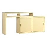 arne テレビ台 コーナー ハイタイプ 伸縮 完成品 パソコンデスク キャビネット T+D 105S引戸 ナチュラル