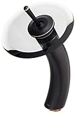 Kraus KGW-1700-PU-10ORB-BLCL Single Lever Vessel Glass Waterfall Bathroom Faucet Oil Rubbed Bronze w