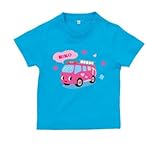 BabyChips しょうかちゃん(名入れ半袖ベビーTシャツ) 140 ターコイズ