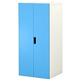 IKEA(イケア) STUVA ホワイト/ブルー 59878106 収納コンビネーション 扉付、ホワイト、ブルー
