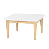 ホワイト／Bauch こたつテーブル 単品 省エネ 正方形 北欧 白 幅75 こたつ テーブル 本体 天然木 石英管ヒーター おしゃれ 一人暮らし リビング