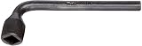 Martin 262H High Carbon Steel 5/16' Square Opening Offset Socket Wrench, 4 Points, 3-7/8' Overall Le