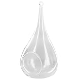ガラスの花瓶，SODIAL(R) クリアコーンガラス、花瓶ボトルハンギング、植物フラワーアレンジメント