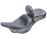 Mustang ワイドツーリングシート ドライバー背もたれ付き ヴィンテージ フロント幅 17インチ リア幅 12.5インチ 79561