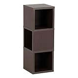 arne 壁掛け棚 ウォールラック シェルフ 3段 Mサイズ Wall Rack Cube M-3 ダークブラウン