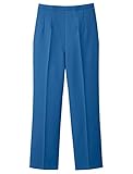 UNIWEAR(ユニウェア) レディース スラックス BL-7701 ブルー 3L ( 15号 ) （ 日本製生地使用 ）