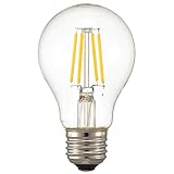 OHM LED電球 フィラメントタイプ 一般電球形 E26 40形相当 4W 電球色 全方向 LDA4L C6 06-3462