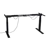 電動上下昇降デスク 脚のみ 黒 ブラック デスク スタンディングデスク 昇降式テーブル 昇降テーブル 上下昇降 昇降デスク 昇降式 エルゴノミクス オフィスデスク 事務机 ワークデスク 電動 高さ調整 昇降 23rlegbk