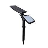 屋外用ソーラー充電式LEDライト ウォールライト/ガーデンライト両仕様 48灯高輝度LED 5つの点灯モード 夜間自動点灯 FMTSLED48C
