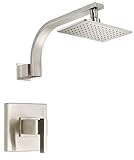 Danze D512544BNT Sirius Single Handle Shower Trim Kit with Efficient Flow Showerhead, Brushed Nickel