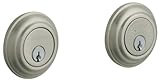 Baldwin 8232.15従来デッドボルト2 – 1 / 8インチドアPrep、サテンニッケル