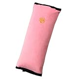 JOKnet ふわふわ シートベルトクッション シートベルトパッド カバー ストッパー 枕 キッズ 子供 ベビー カー用品 ピンク F