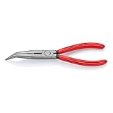 Knipex 2621200 8-Inch Angled Long Nose Pliers with Cutter [並行輸入品]
