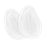 uxcell つま先パッド 靴 パッド ずれ防止 つま先 ジェルインソール ジェルクッション 柔らかい 疲れ軽減 波紋 2足