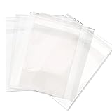 Rimikuru 缶バッジ スリーブ 袋 100枚セット 透明 テープ付き 収納 梱包 缶バッチ 缶バッヂ 缶バ (6.5cm×6.5cm・クリアカラー)