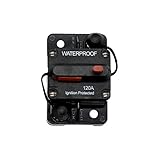 Vosarea 120A防水ハイアンプスイッチ式フラッシュマウントサーキットブレーカ（黒）