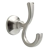DELTA 76235-BN Mandara, Bath Hardware Accessory, Double Robe Hook, Satin Nickel by DELTA FAUCET