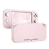 eXtremeRate switch liteに対応用ピュアカラーのDIY互換するケースシェル、任天堂switchライトコントローラー修理キットハウジング/スクリーンフィルム付き、switchライトに対応用カスタムケースカバー【チェリーブロッサムピンク】