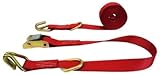 1 "カムバックルstrap-wireフックとDリング 6 ft レッド 7506(81-45)R-12