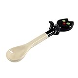 Eonkoo Cute Ceramic Dessert Spoon of Fresh Animal Can Be Hanging Children Tea Coffee Feeding Small S