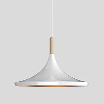 6個セット ペンダントライト シェードのみ E26 オーク 木製 北欧 ランプ ペンダントライト 陶器 天然木 電球付き ドーム型 （ LED E26