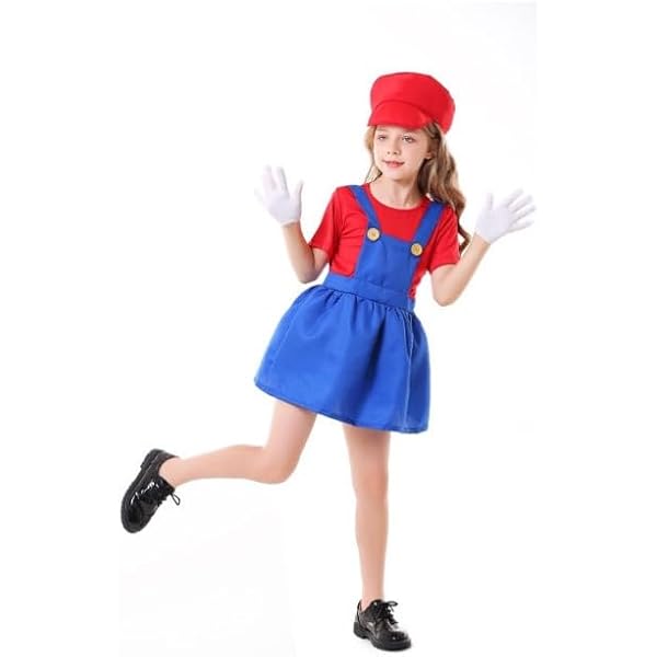 Amazon.co.jp: [tsubame E-TIME] マリオ ルイージ コスプレ 【女