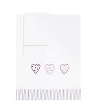 PETIT PRAIA Juliette 100 Percent Printed Soft Cotton Bassinet Set of Sheets (White/Rose/Lilac) by Pe